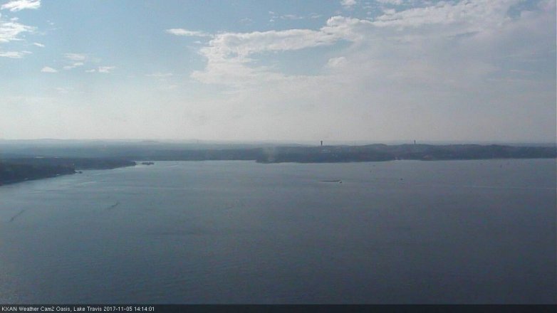 Lake Travis webcam, November 5, 2017 1:40 PM CT