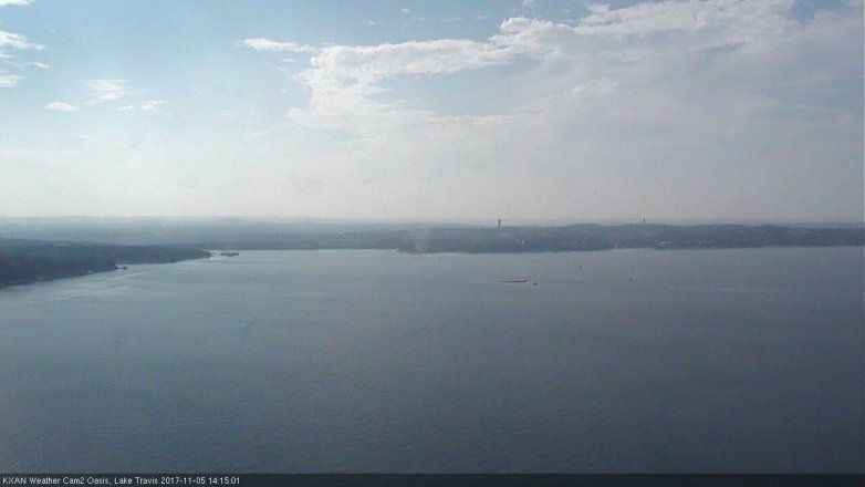 Lake Travis webcam, November 5, 2017 1:45 PM CT