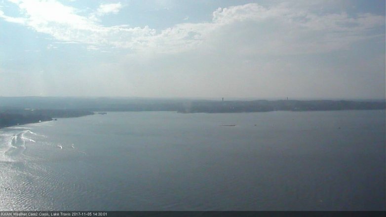 Lake Travis webcam, November 5, 2017 1:50 PM CT