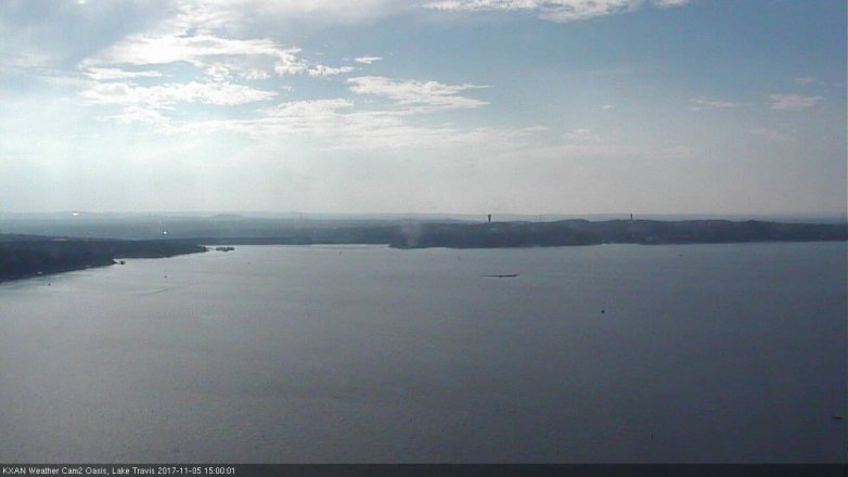Lake Travis webcam, November 5, 2017 2:15 PM CT