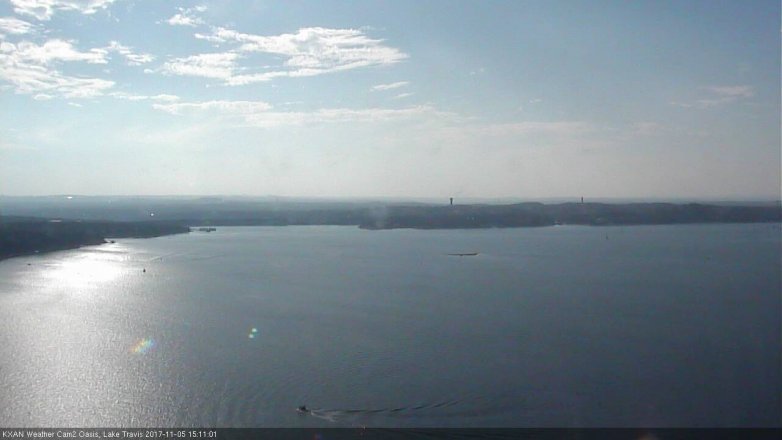 Lake Travis webcam, November 5, 2017 2:20 PM CT