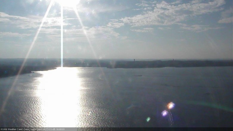 Lake Travis webcam, November 5, 2017 3:15 PM CT