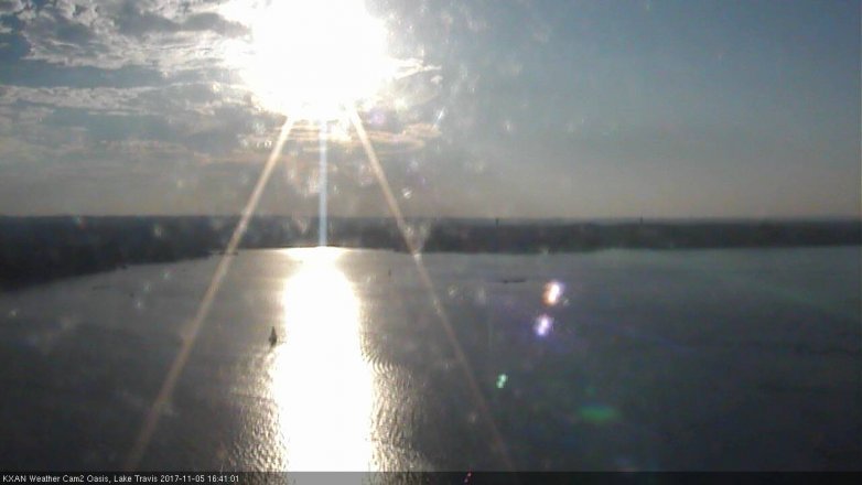 Lake Travis webcam, November 5, 2017 3:45 PM CT