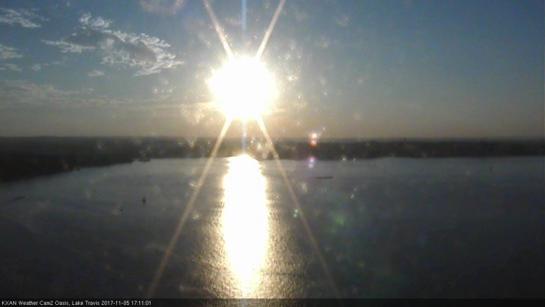 Lake Travis webcam, November 5, 2017 4:25 PM CT