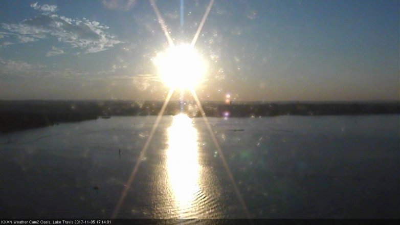 Lake Travis webcam, November 5, 2017 4:35 PM CT