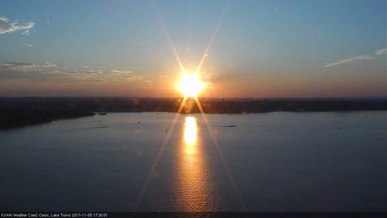 Lake Travis webcam, November 5, 2017 4:55 PM CT