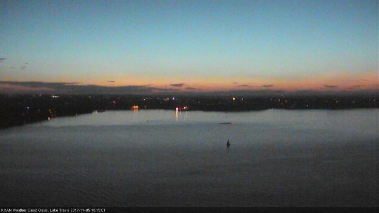 Lake Travis webcam, November 5, 2017 5:20 PM CT