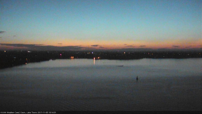 Lake Travis webcam, November 5, 2017 5:35 PM CT