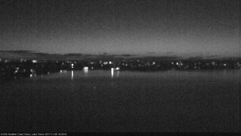 Lake Travis webcam, November 5, 2017 6:00 PM CT