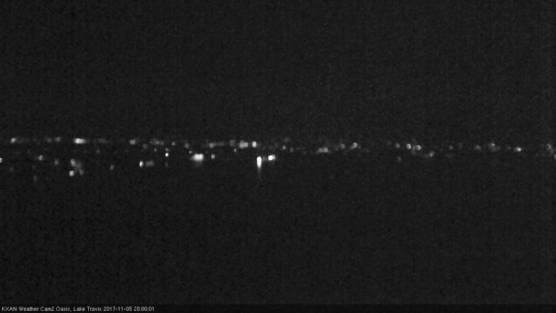 Lake Travis webcam, November 5, 2017 7:20 PM CT