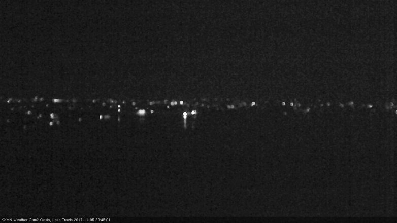 Lake Travis webcam, November 5, 2017 8:05 PM CT
