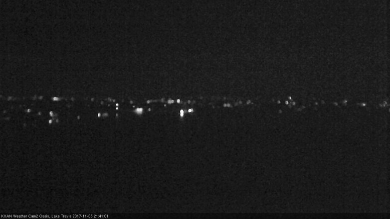 Lake Travis webcam, November 5, 2017 9:10 PM CT