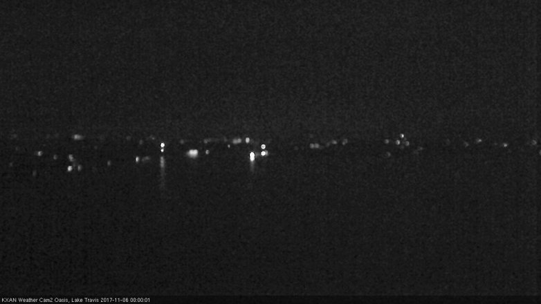 Lake Travis webcam, November 5, 2017 11:20 PM CT
