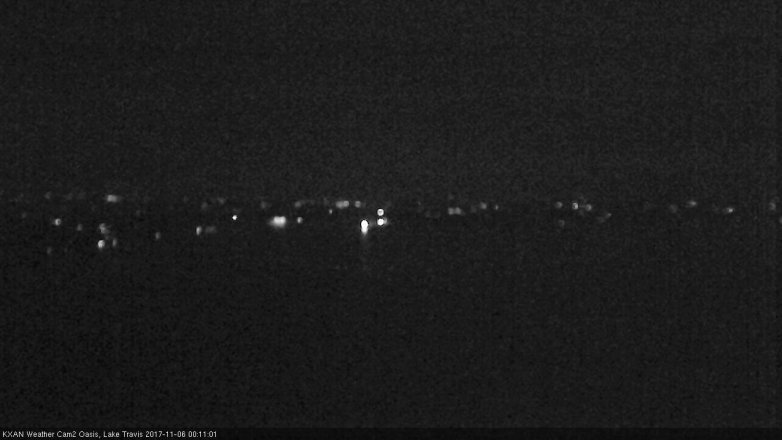Lake Travis webcam, November 5, 2017 11:30 PM CT