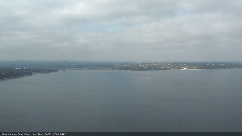 Lake Travis webcam, November 6, 2017 9:10 AM CT