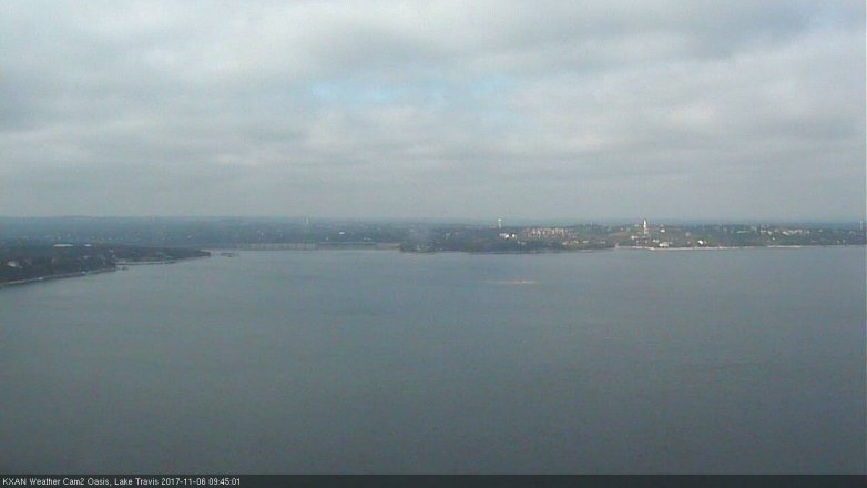 Lake Travis webcam, November 6, 2017 9:15 AM CT
