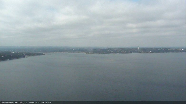Lake Travis webcam, November 6, 2017 9:20 AM CT