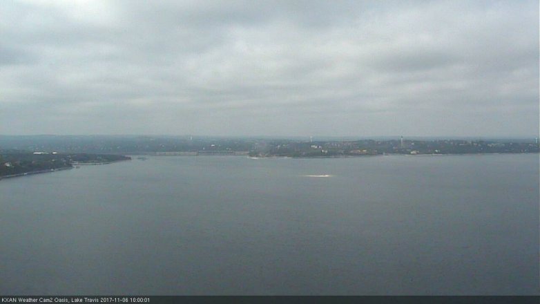 Lake Travis webcam, November 6, 2017 9:25 AM CT