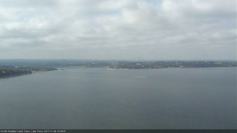 Lake Travis webcam, November 6, 2017 9:35 AM CT