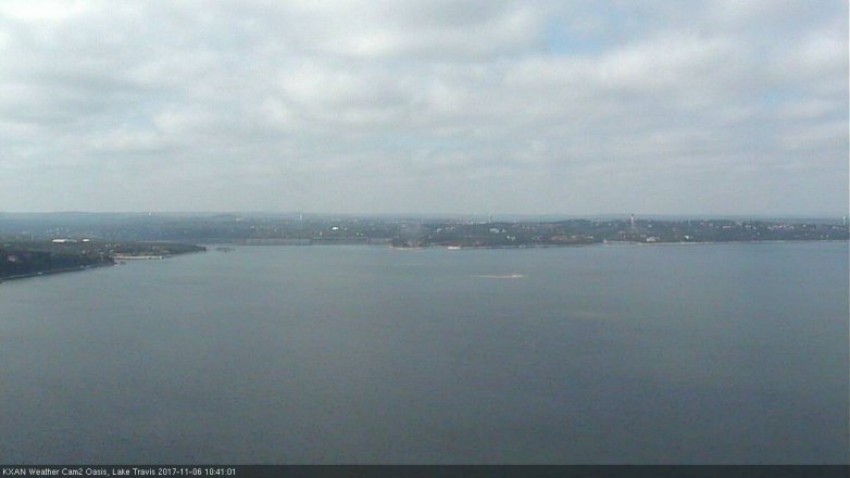 Lake Travis webcam, November 6, 2017 9:45 AM CT