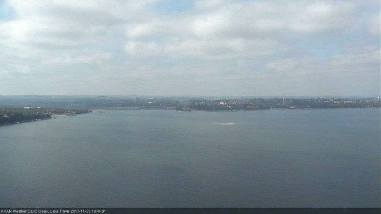 Lake Travis webcam, November 6, 2017 9:50 AM CT