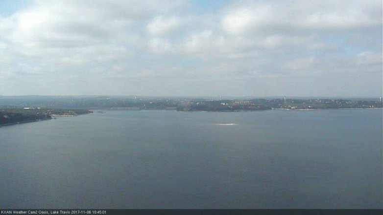 Lake Travis webcam, November 6, 2017 10:05 AM CT