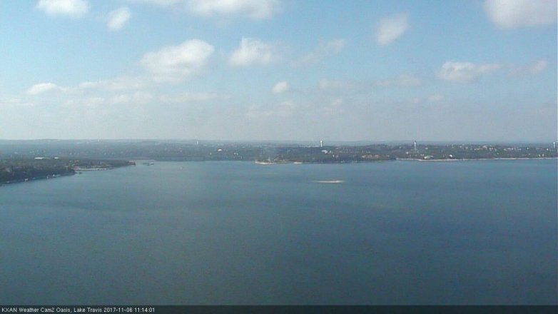 Lake Travis webcam, November 6, 2017 10:20 AM CT