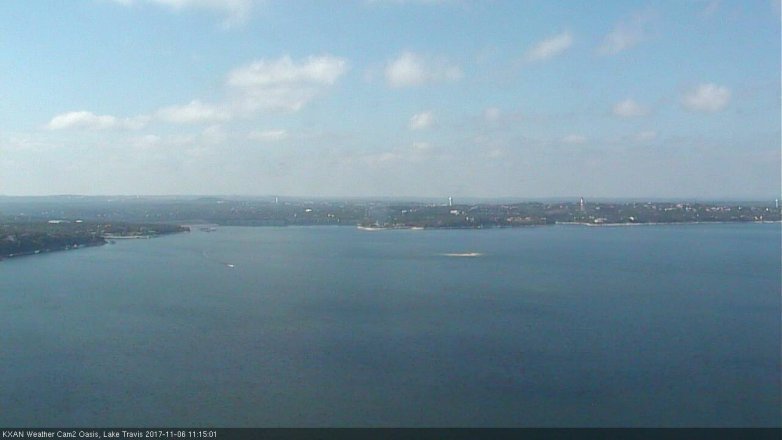 Lake Travis webcam, November 6, 2017 10:25 AM CT