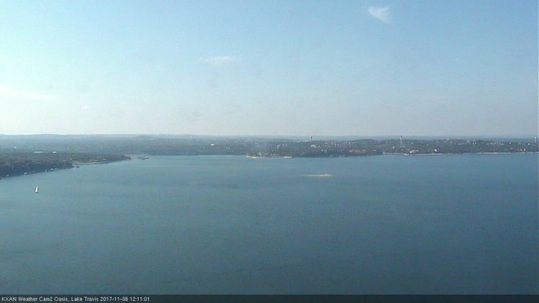 Lake Travis webcam, November 6, 2017 11:15 AM CT