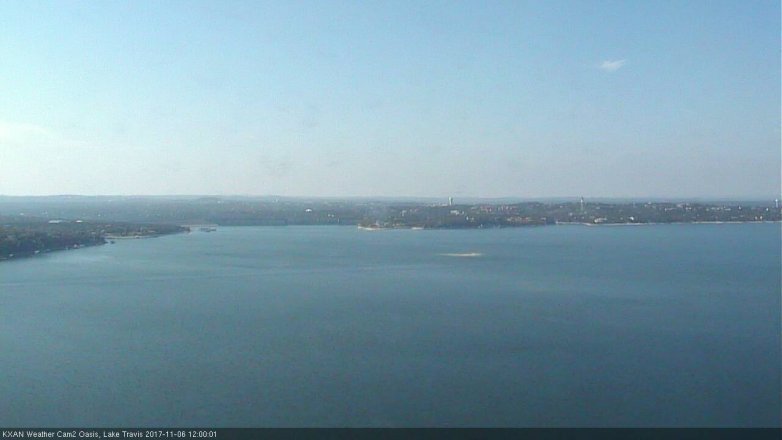 Lake Travis webcam, November 6, 2017 11:25 AM CT