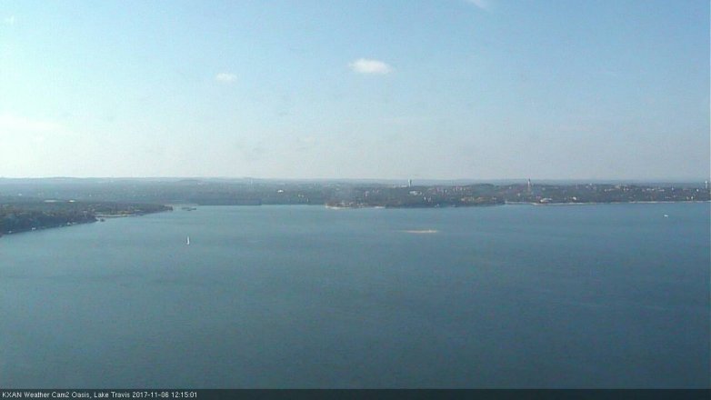 Lake Travis webcam, November 6, 2017 11:40 AM CT
