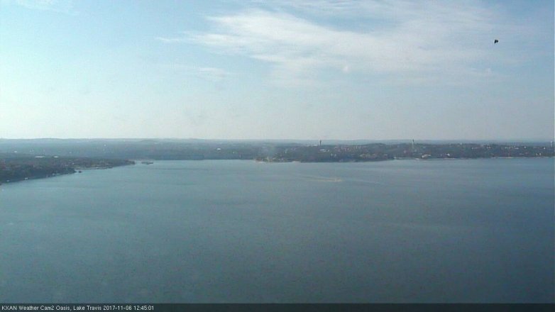 Lake Travis webcam, November 6, 2017 11:55 AM CT