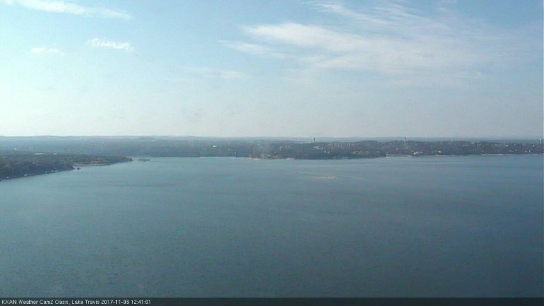Lake Travis webcam, November 6, 2017 12:05 PM CT