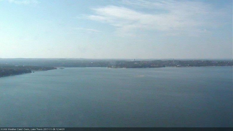 Lake Travis webcam, November 6, 2017 12:15 PM CT