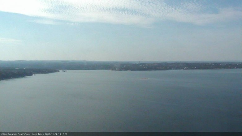 Lake Travis webcam, November 6, 2017 12:20 PM CT