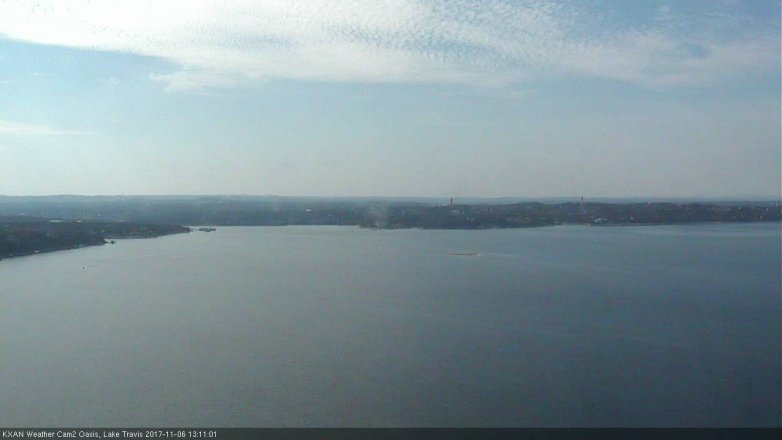 Lake Travis webcam, November 6, 2017 12:30 PM CT
