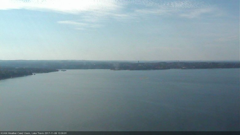 Lake Travis webcam, November 6, 2017 12:35 PM CT