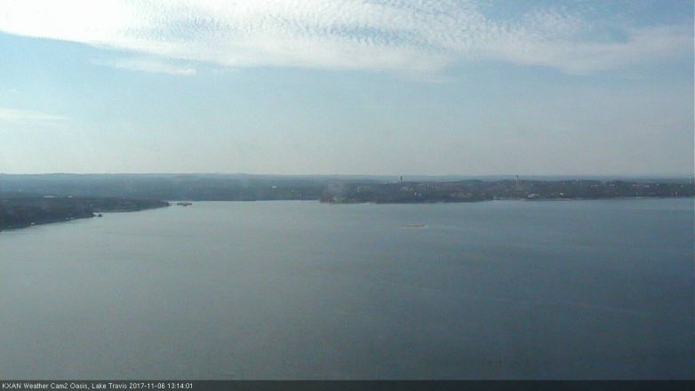 Lake Travis webcam, November 6, 2017 12:45 PM CT