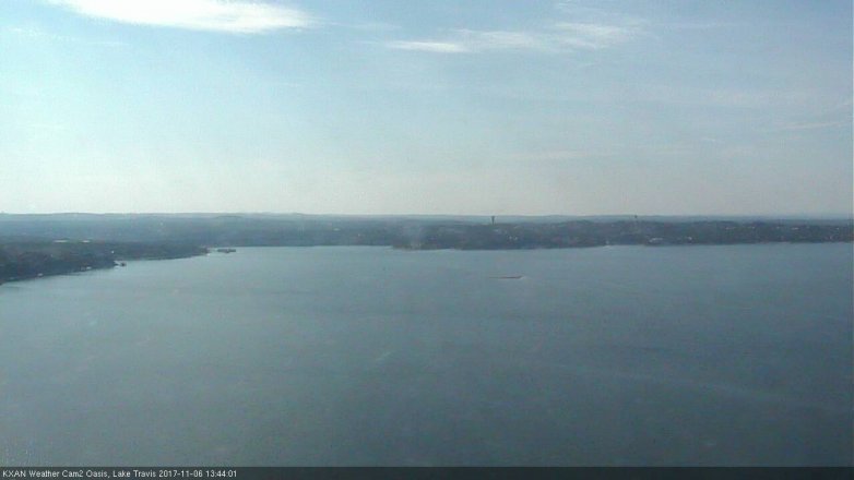 Lake Travis webcam, November 6, 2017 12:55 PM CT