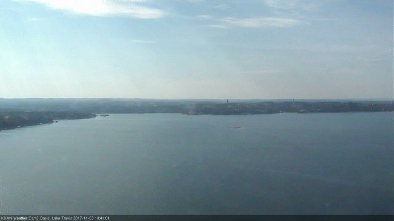 Lake Travis webcam, November 6, 2017 1:05 PM CT