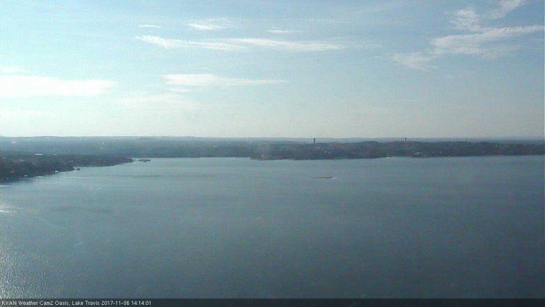 Lake Travis webcam, November 6, 2017 1:35 PM CT