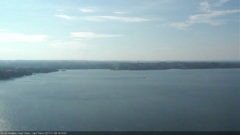 Lake Travis webcam, November 6, 2017 1:40 PM CT