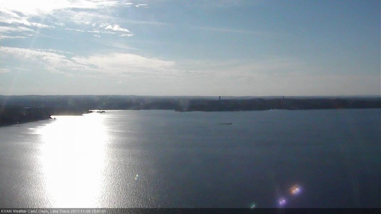 Lake Travis webcam, November 6, 2017 2:50 PM CT
