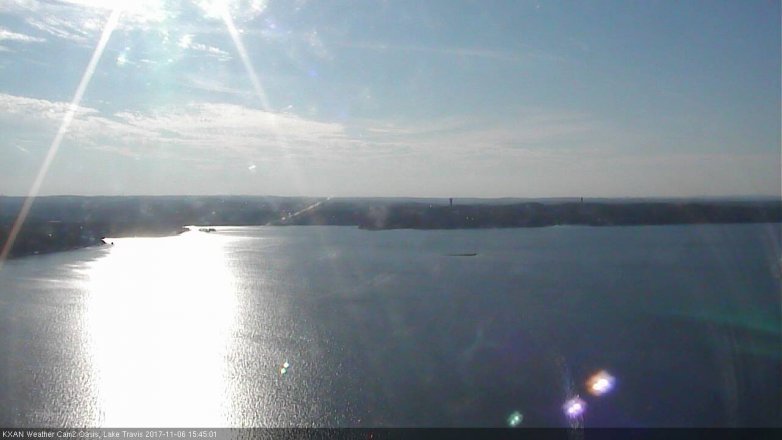 Lake Travis webcam, November 6, 2017 3:00 PM CT