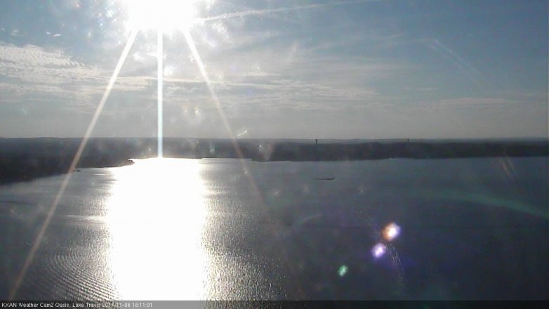 Lake Travis webcam, November 6, 2017 3:25 PM CT