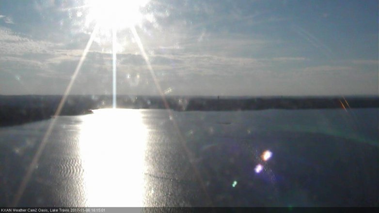 Lake Travis webcam, November 6, 2017 3:40 PM CT