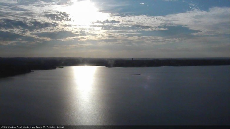 Lake Travis webcam, November 6, 2017 3:45 PM CT