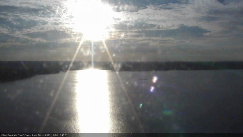 Lake Travis webcam, November 6, 2017 3:55 PM CT