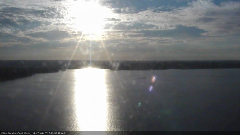 Lake Travis webcam, November 6, 2017 4:10 PM CT