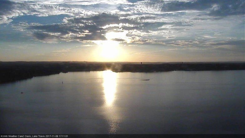 Lake Travis webcam, November 6, 2017 4:20 PM CT